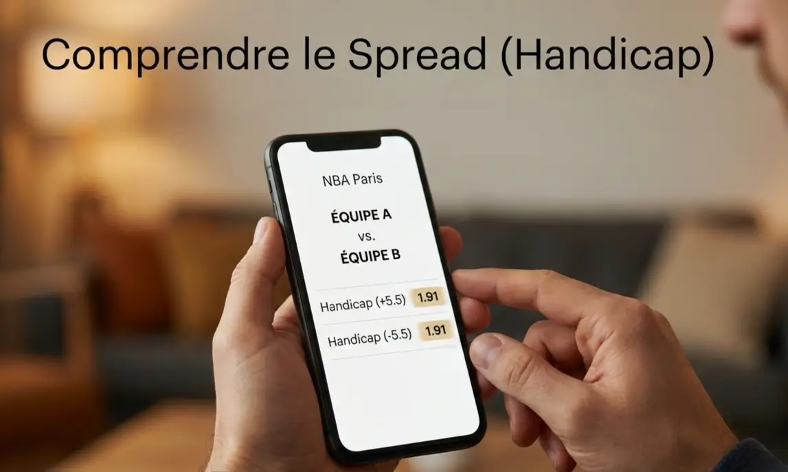 Comparaison cotes spread handicap NBA favori outsider