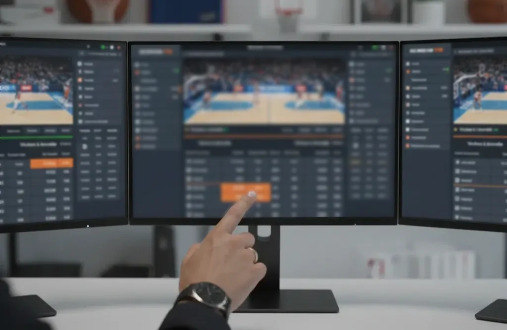 Comparaison de cotes NBA sur plusieurs écrans de bookmakers
