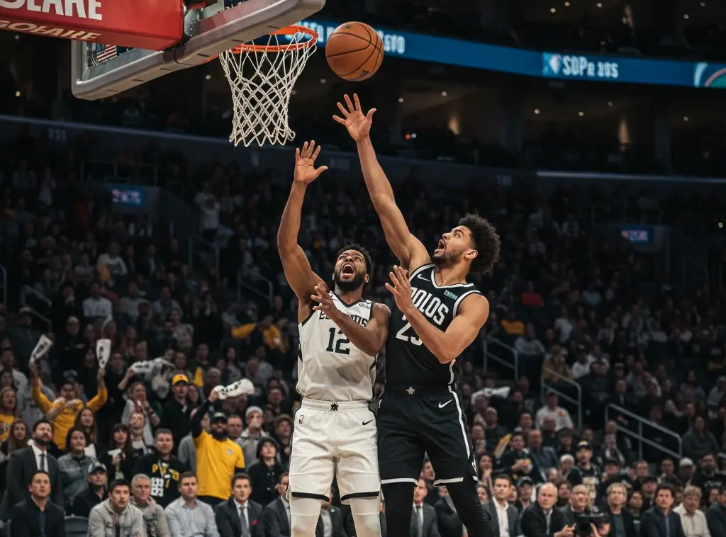 Match de playoffs NBA avec intensité et enjeux élevés
